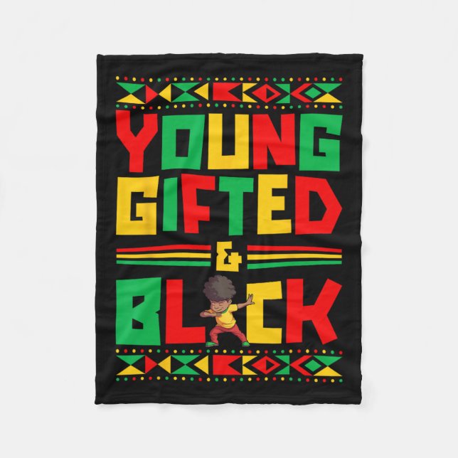 Cobertor De Velo Menino Negro - Garoto Africano-Americano (Frente)