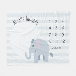 Cobertor De Velo Meninos Belo Elefante Azul - Etapa Safari