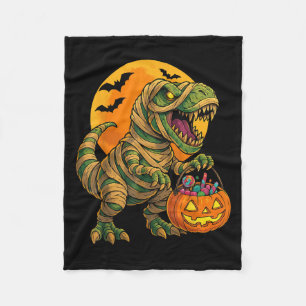 Cobertor De Velo Meninos de Halloween Dinossauro Múmia T Rex Abóbor