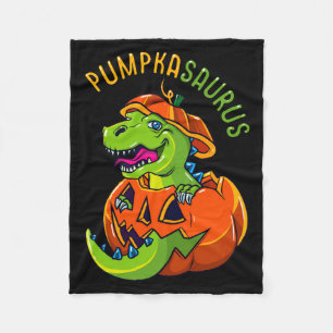 Cobertor De Velo Meninos de Halloween Pumpkasaurus Dinossauro Abóbo