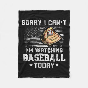Cobertor De Velo Meninos Engraçados de Baseball, desculpe, não esto