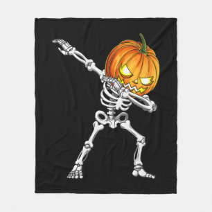 Cobertor De Velo Meninos Halloween Dabbing Skeleton Assustador Jack
