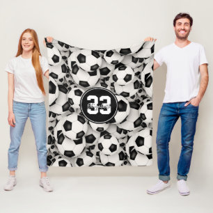 Cobertor De Velo meninos meninos sem fim padrão de bolas de futebo