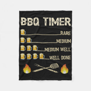 Cobertor De Velo Mens Churrasco Timer Funny Barbecue Grill Beer