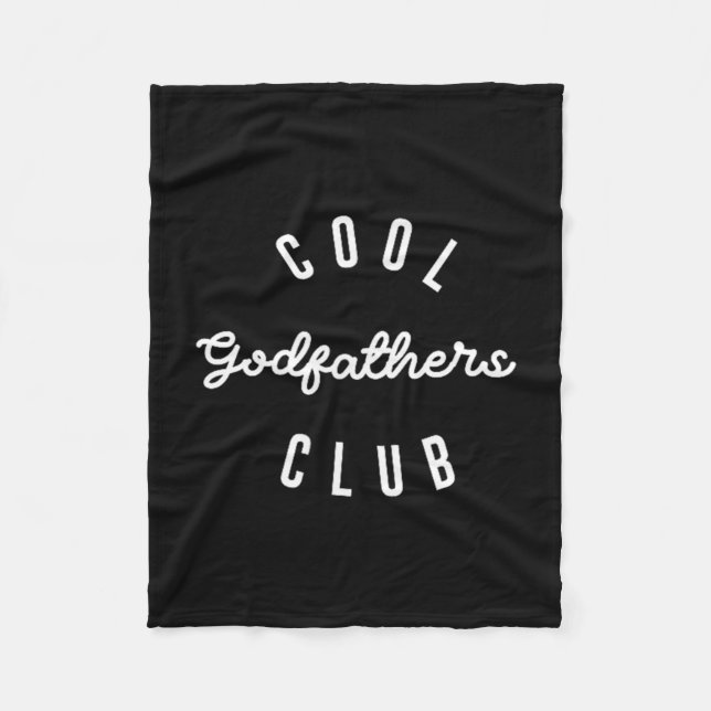 Cobertor De Velo Mens Cool Godfathers Club, Pregnancy Announcement  (Frente)