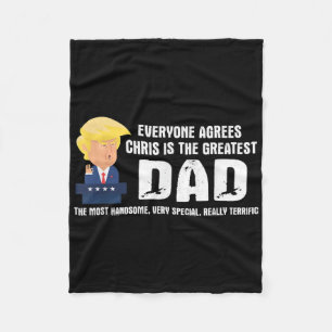 Cobertor De Velo Mens Engraçado Trump Dizendo Maioria de Pais - Chr