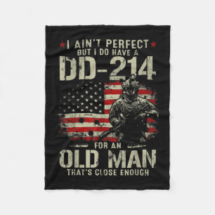 Cobertor De Velo Mens eu não sou perfeito eu tenho um veterano DD-2
