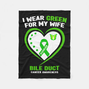 Cobertor De Velo Mens Eu Visto Verde Para Minha Esposa Bile Duct Ca