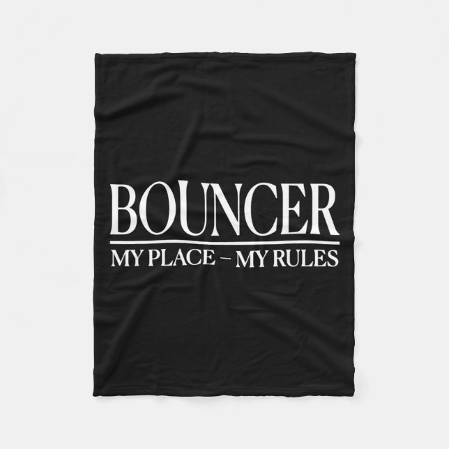 Cobertor De Velo Mens Funny Cky Bouncer Design I Strict Security Gu (Frente)