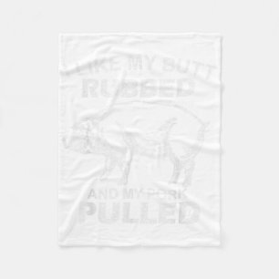 Cobertor De Velo Mens I Like My Bumbum Rubbed & My Pork Pulvere