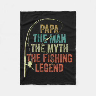 Cobertor De Velo Mens Papa O Homem O Mito A Legenda De Pesca Byb