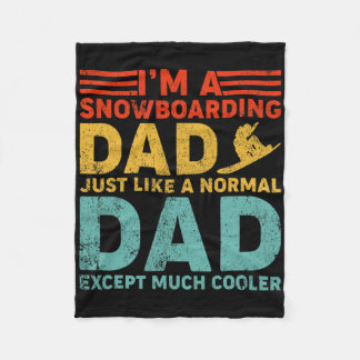 Cobertor De Velo Mens, sou um Pai de Snowboard como uma Gordura de