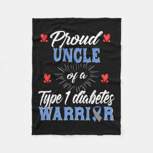 Cobertor De Velo Mens T1d Tio Orgulhoso Sensibilização Diabetes Tip