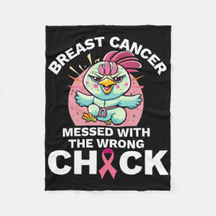Cobertor De Velo Mensagem Com O Cancer De Mama De Frango Do Pintinh