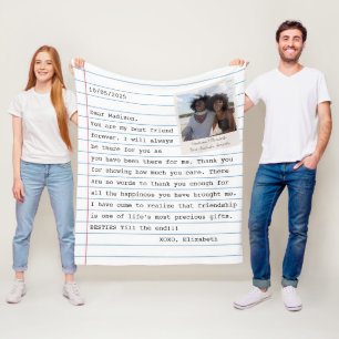 Cobertor De Velo Mensagem Personalizada de Fotografia dos Melhores 