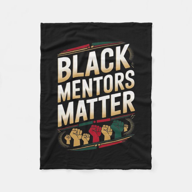 Cobertor De Velo Mentores Negros Problema Mês da História Negra Cit (Frente)