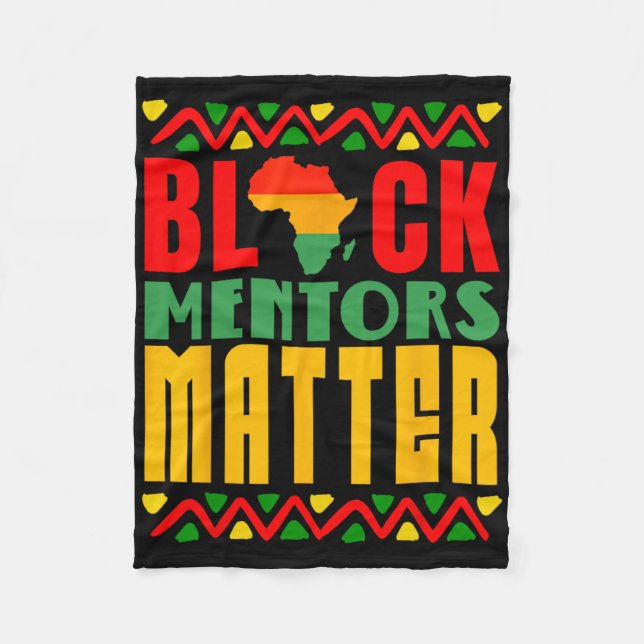 Cobertor De Velo Mentores Negros Problema Mês da História Negra Par (Frente)