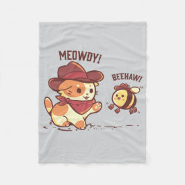 Cobertor De Velo Meowdy e Beehaw