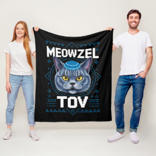 Cobertor De Velo Meowzel Tov Hanukkah, Feriado Judeu