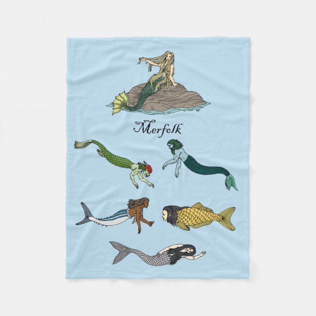 Cobertor De Velo Merfolk (Frente)
