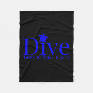 Cobertor De Velo Mergulho Descer Relaxar Repetir Mergulho Scuba