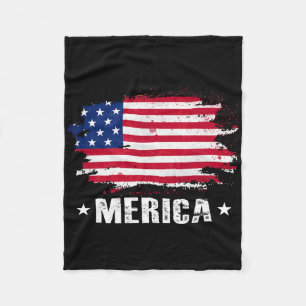 Cobertor De Velo Merica 4 de julho Patriótico de Bandeira Americano
