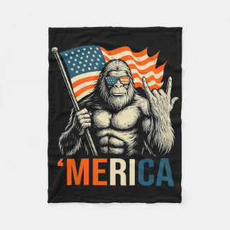 Cobertor De Velo ‘merica Gorilla Flag Sungles Funny Patriotic
