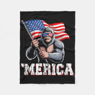 Cobertor De Velo Merica Pé Grande Bandeira Americana Patriótica Sas