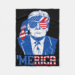 Cobertor De Velo Merica Trump Happy 4 De Julho Bandeira Americana T