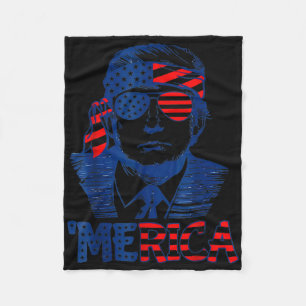 Cobertor De Velo Merica Trump Happy 4 De Julho Bandeira Americana T