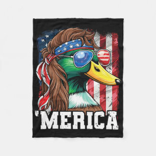 Cobertor De Velo Merica Usa American Flag Patriótico 4 De Julho Duc