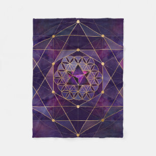 Cobertor De Velo Merkabah em flor da vida - Geometria Sagrada