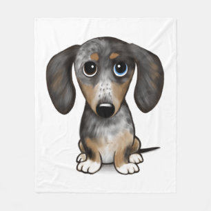 Cobertor De Velo Merle Dapple Dachshund Cute Wiener