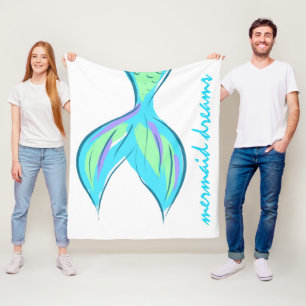Cobertor De Velo Mermaid Dreams Fleece Blanket