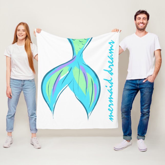 Cobertor De Velo Mermaid Dreams Fleece Blanket (In Situ)