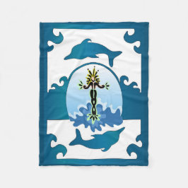 Cobertor De Velo Mermaid Goddese Flannel Blanket