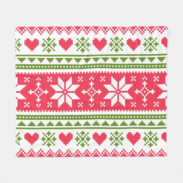 Cobertor De Velo Merry Christmas pattern 3 (Frente (Horizontal))