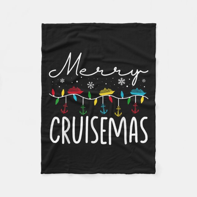 Cobertor De Velo Merry Cruisemas Christmas Family Cruisin Funny Cru (Frente)