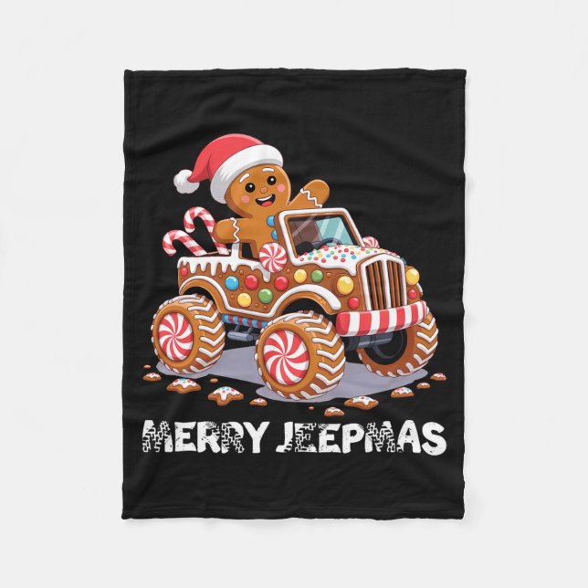 Cobertor De Velo Merry Jeepmas Ugly Light Reindeer Christmas Long S (Frente)