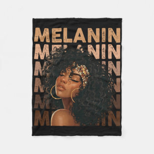 Cobertor De Velo Mês da História Negra Afro-Americana Rainha Melani