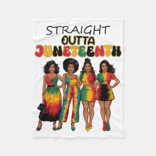 Cobertor De Velo Mês da História Negra Afro-Americano Juneteenth Gi