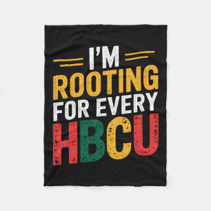 Cobertor De Velo Mês da História Negra da Hbcu Estou Torcendo Por C