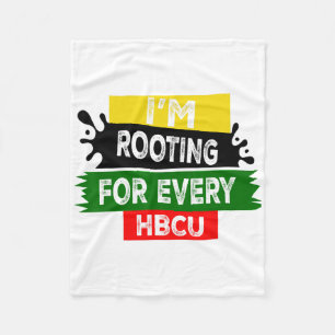 Cobertor De Velo Mês da História Negra da Hbcu Eu Estou Torcendo po