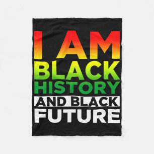 Cobertor De Velo Mês da História Negra - Eu Sou Negro - Preto É Bon