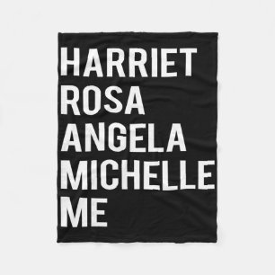 Cobertor De Velo Mês da História Negra Harriet Rosa Angela...negra 