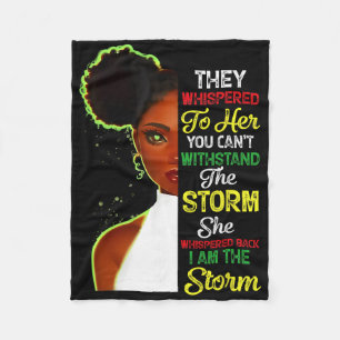 Cobertor De Velo Mês da História Negra Menina Africana Mulher Afro
