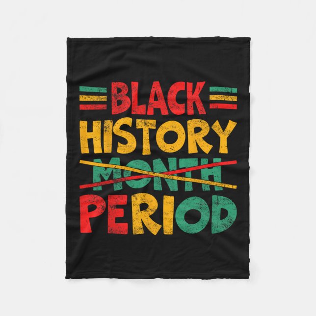 Cobertor De Velo Mês da História Negra Período  (Frente)