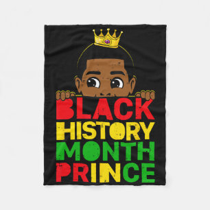 Cobertor De Velo Mês da História Negra Príncipe Africano Melanina M