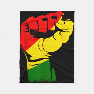 Cobertor De Velo Mês da História Negra Punho Poderoso África Africa