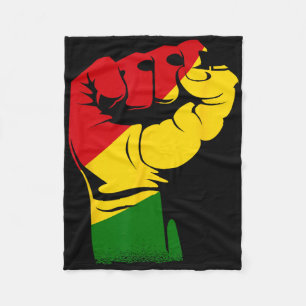 Cobertor De Velo Mês da História Negra Punho Poderoso África Africa